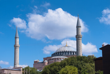 Fototapeta na wymiar Hagia Sophia Church, mosque, Bosphorus. istanbul, 