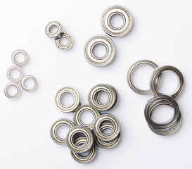 Groups of different size bearings