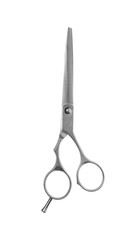 Professional hairdresser scissors isolated on white. Haircut tool