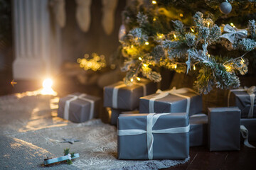 festive christmas and new year decorations	