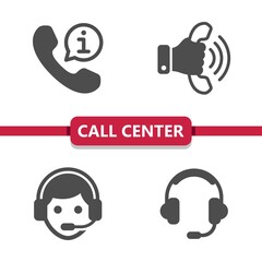 Call Center - Customer Support - Customer Service Icons