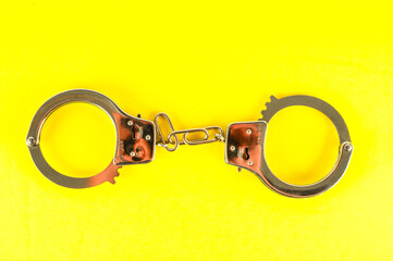 Close-up of handcuffs