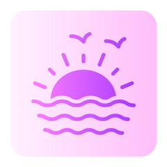 sea gradient icon