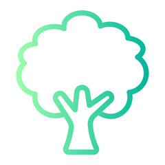 Tree gradient icon