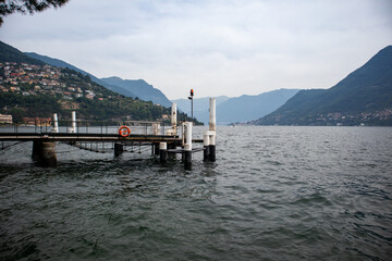 Port of Cernobbio (Lake Como in Italy)
