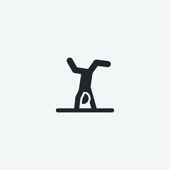 Gymnastic vector icon illustration sign
