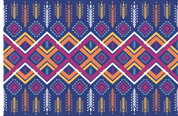 oriental ethnic seamless pattern traditional background design for carpet, wallpaper,clothing, wrapping, batik,fabric ,Vector illustration embroidery style.