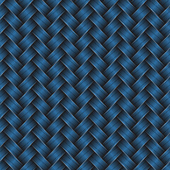 Weaving pattern in blue color. Vector illustration