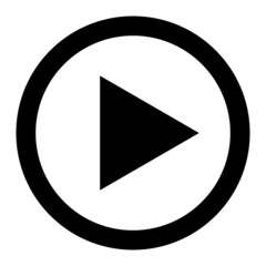 Vector Play Glyph Icon Design