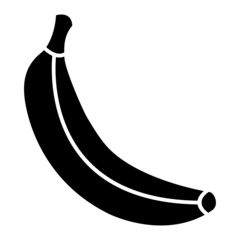 Vector Banana Glyph Icon Design