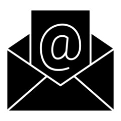 Vector E-Mail Glyph Icon Design