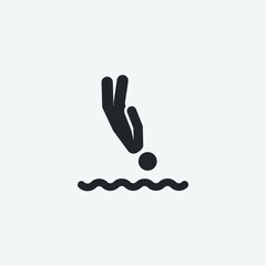 Water_sports vector icon illustration sign