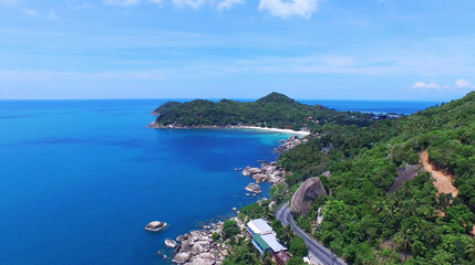 Aerial view of islands near Phuket, Thailand