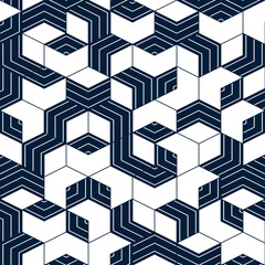 Abstract geometric pattern with blue lines.