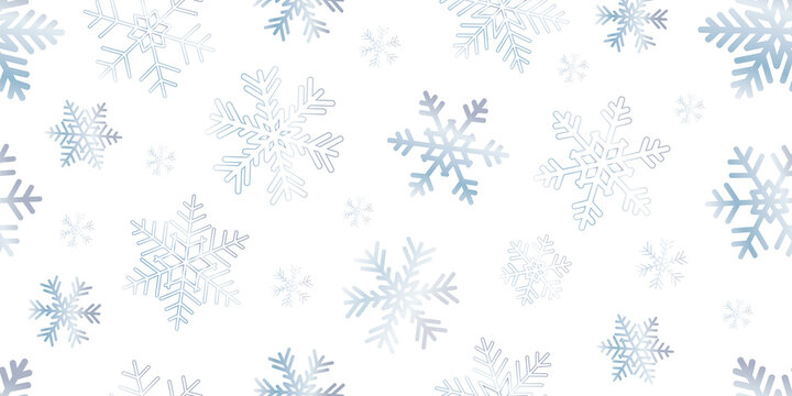 bright blue seamless snowflake christmas winter background
