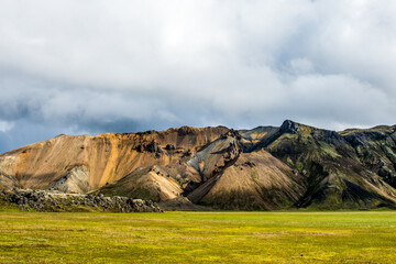Valley National Park Landmannalaugar, Iceland in the July
