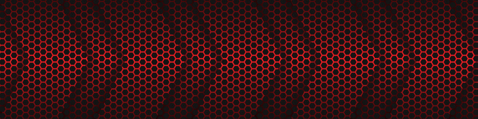 Carbon fiber hexagonal arrowheads. Black carbon fiber hexagon texture.