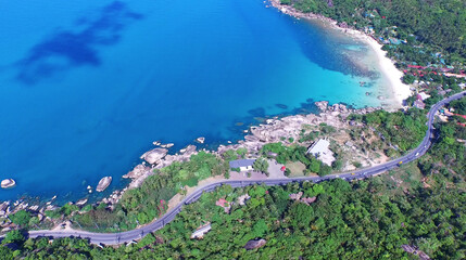 Fototapeta premium Aerial view of islands near Phuket, Thailand