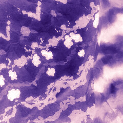 Elegant Round Tie Dye. Beige Water Paint