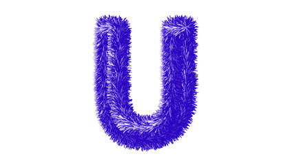3d blue letter