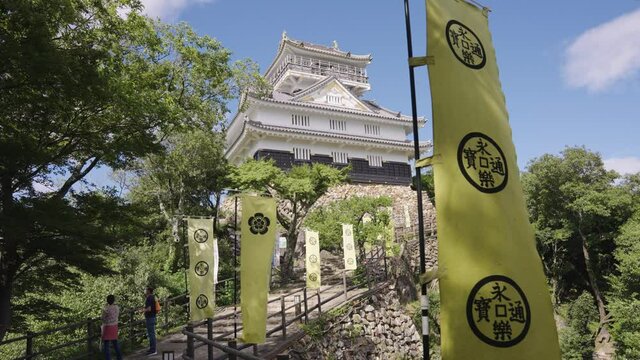 Inabayama Castle Standing On Mount Kinka In Gifu Prefecture, Japan