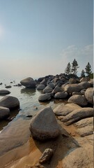rocks in lake tahoe shores