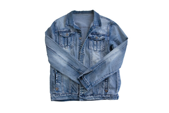 Denim Jacket Isolated On White Background