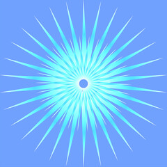 Abstract Background Pop Art Comic Scattered light rays Zoom with halftone square. Vector Illustration.