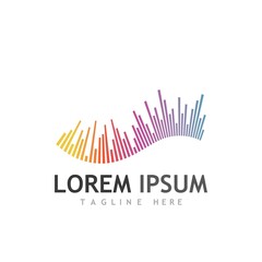 Sound waves vector illustration