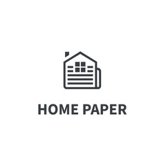 Newspaper logo, Home paper concept Template Design