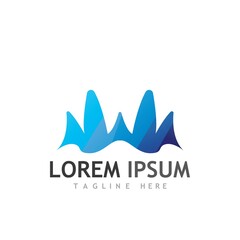 Sound waves vector illustration