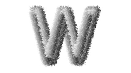 letter a from a snowman