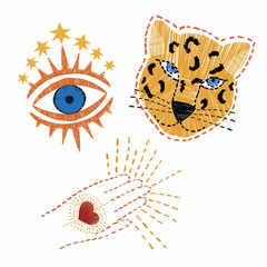 Mystical elements in digital painting.