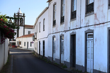 Fototapeta na wymiar The white palaces of Santa Cruz, Graciosa Island, Azores
