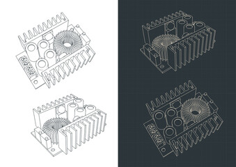 Buck Converter Step-down Power Supply Module Blueprints