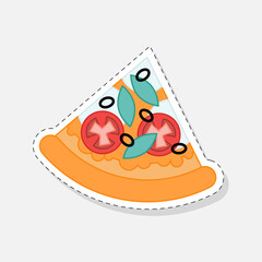 Pizza Margherita with mozzarella