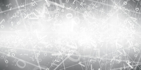 Gray halftone pattern with white line motion backdrop wallpaper. Clean Grey geometric background.