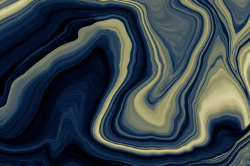 Obraz premium Marble ink colorful. Blue marble pattern texture abstract background. can be used for background or wallpaper