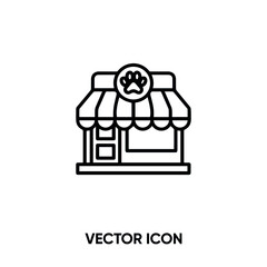 Petshop vector icon. Modern, simple flat vector illustration for website or mobile app.Animal symbol, logo illustration. Pixel perfect vector graphics	