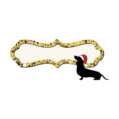 Christmas puppy frame