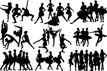 Dancer Team SVG Cut Files | Dancer Team Silhouette | Ballet Dancer Svg | Dancer Svg | Ballerina Svg | Dancer Team Bundle