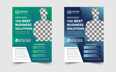 Modern Creative Corporate Business Flyer Template.