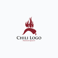 Hot chili spicy cuisine logo design