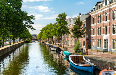 Typical architecture of Amsterdam in the Netherlands