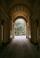gate of the old house with view on the street
