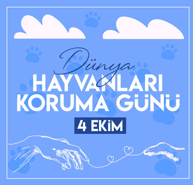 Onlar bize emanet 4 Ekim Dunya Hayvanlari Koruma Gunu translate:
they are entrusted to us 4th October world animal day