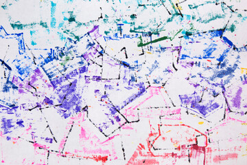 Rainbow gradient colorful background. Abstract grunge marker texture.