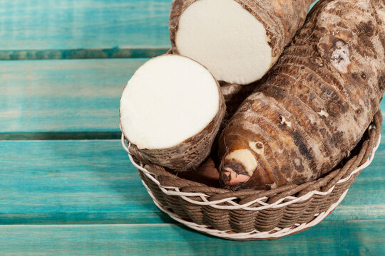 Malanga Edible Tuber - Root Of The Plant Called Colocasia Esculenta