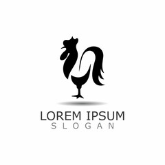 Chicken logo Farm vintage, Animal rooster Vector Design