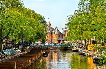 Fototapeta premium The Waag, a historic building in Amsterdam, the Netherlands
